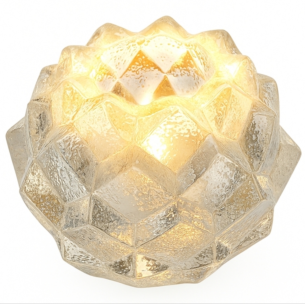 Glass Art Candle Holder